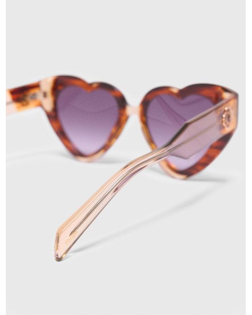 Maje Pink Heart Sunglasses