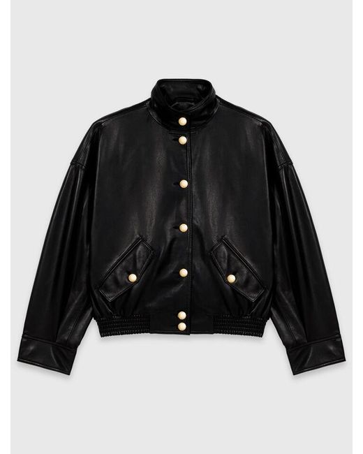 Maje Black Leather Jacket