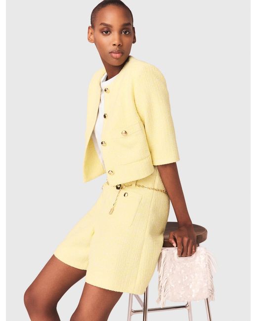 Maje Natural Tweed Shorts