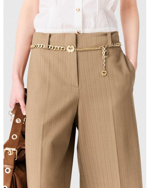 Maje Natural Tailored Pleated Bermuda Shorts