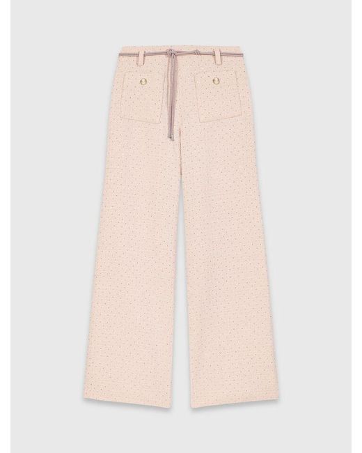 Maje White Tweed Trousers