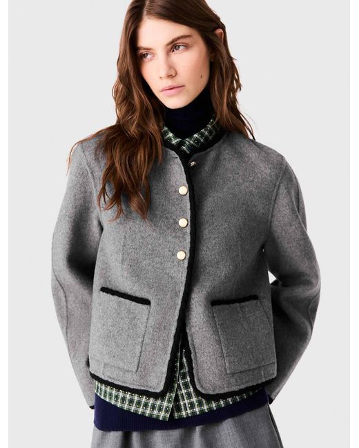 Maje Black Short Double-Faced Coat
