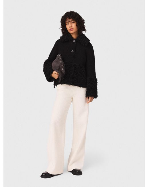 Maje Blue Curly Jacket