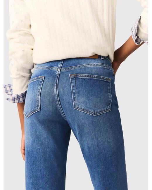 Maje Woman's Cotton, Denim Jeans With Pockets For Fall/winter, Size Extra Small, In Color Blue / Blue
