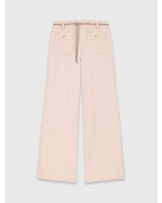 Maje White Tweed Trousers