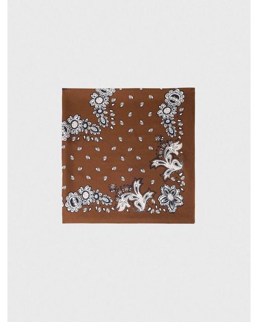 Maje Multicolor Bandana Print Silk Scarf