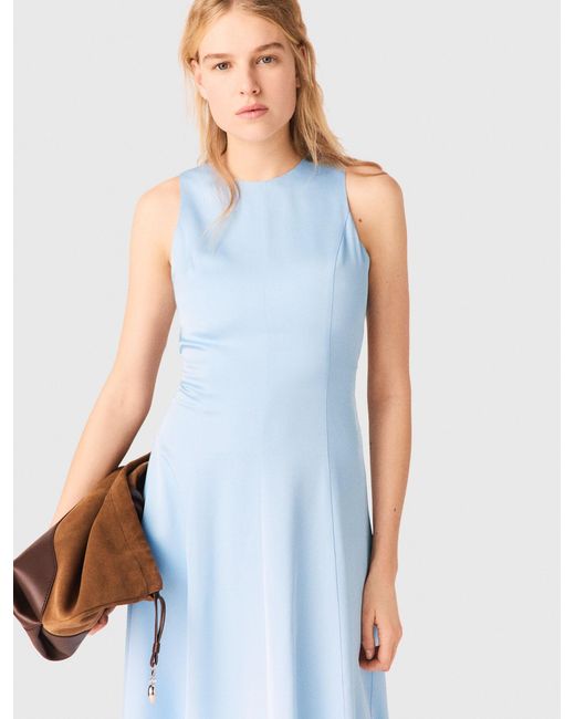 Maje White Open-Back Maxi Dress