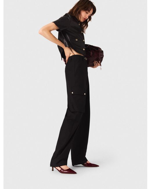 Maje White Cargo Trousers