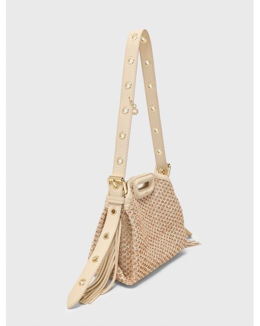 Maje Natural Miss M Mini Net Bag