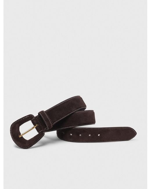 Maje Multicolor Suede Belt
