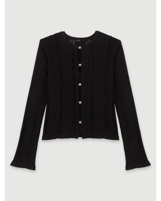Maje White 2-In-1 Cardigan