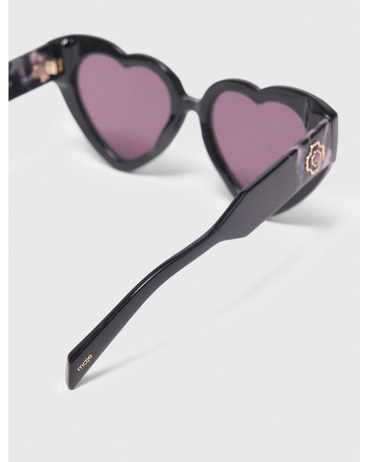 Maje Purple Heart Sunglasses