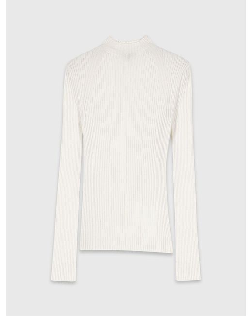 Pull Col Rond Maje en coloris White