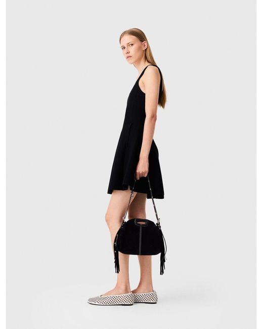 Maje Black Short 2-In-1 Effect Dress