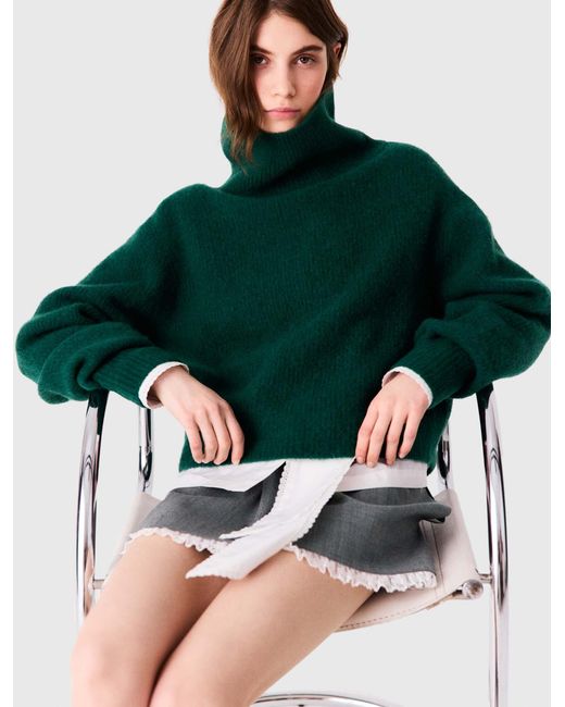 Pull En Yack Maje en coloris Green