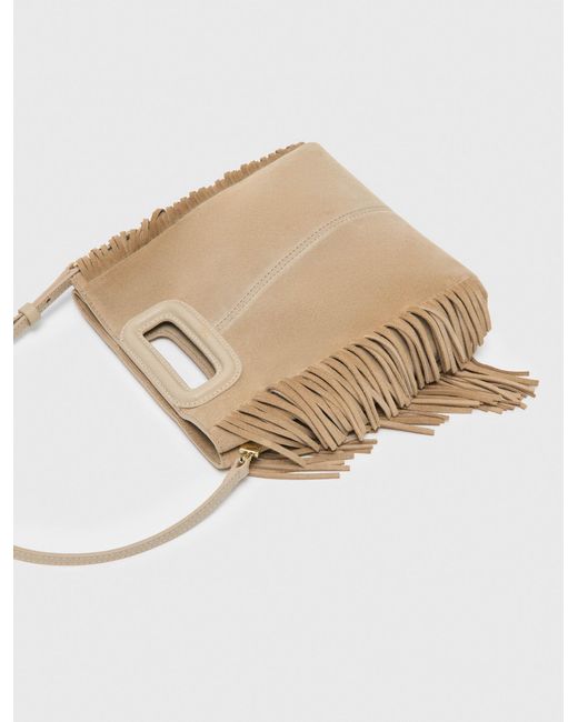 Maje Natural Suede M Bag