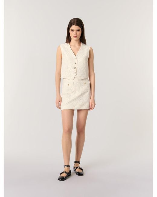 Maje Natural Lace Jacket