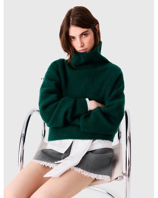 Pull En Yack Maje en coloris Green