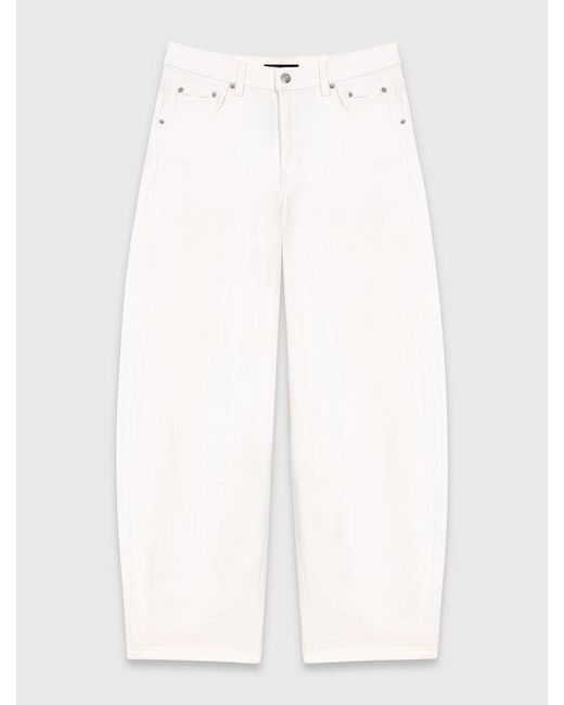 Maje White Balloon Jeans