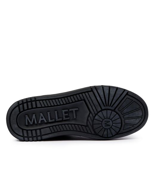 Mallet London Black Mallet Carlton Strap Triple Trainers for men