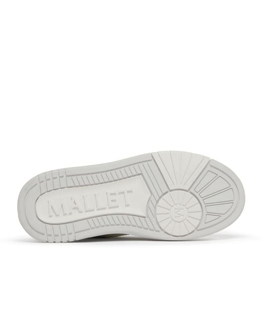 Mallet London White Mallet Compton Swarovski Triple Trainers