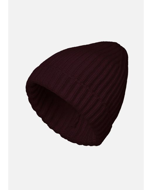 Malo Purple Cashmere Hat for men