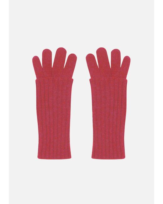 Malo Red Cashmere Gloves