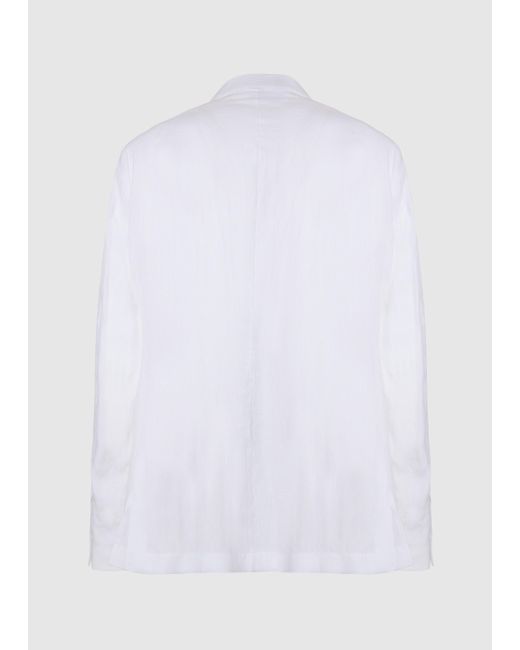 Malo White Linen Jacket for men