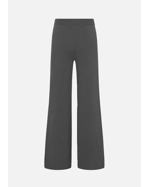 Malo Gray Regenerated Cashmere And Wool Trousers
