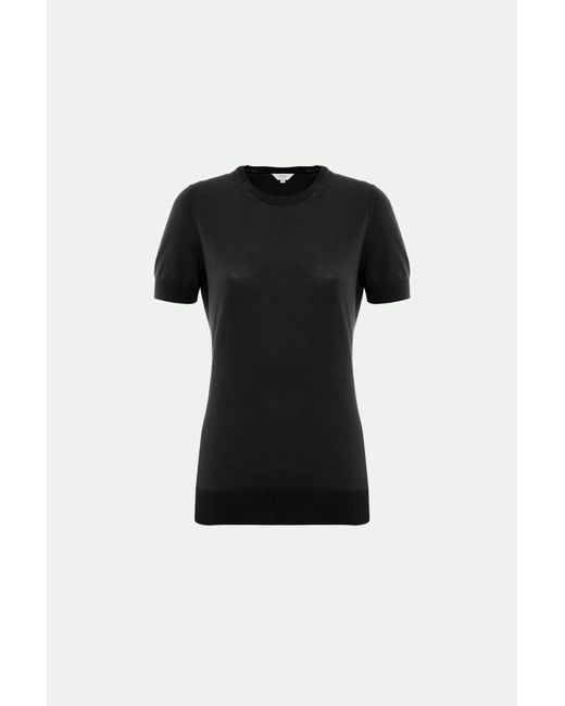 Malo Black Makò Cotton Crewneck