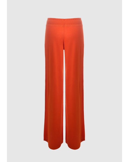 Malo Red Cotton Trousers