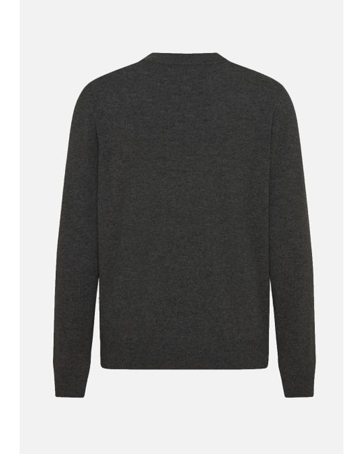 Malo Gray Cashmere Turtleneck Sweater for men