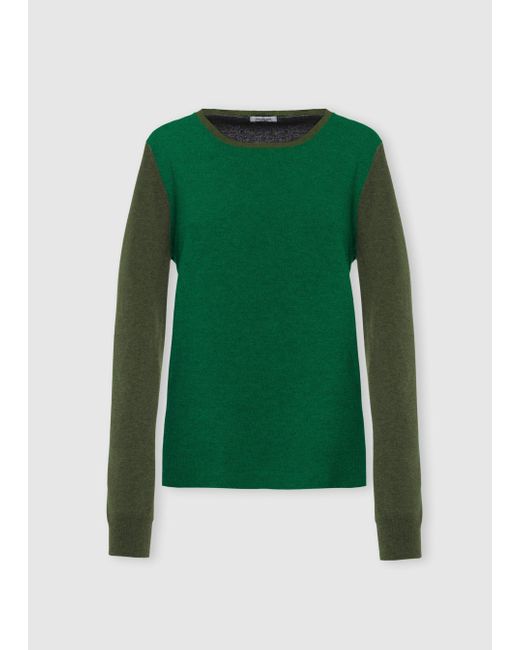 Malo Green Cashmere Crewneck Sweater, Candies