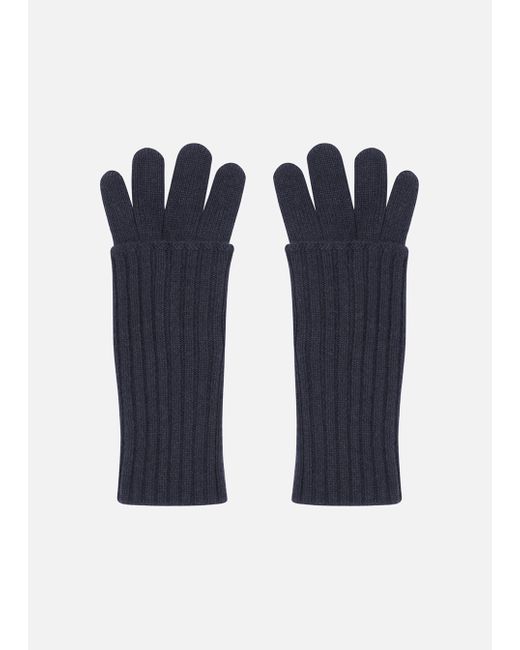 Malo Blue Cashmere Gloves