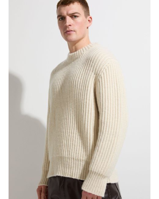 Malo Natural Cashmere Crewneck Sweater for men