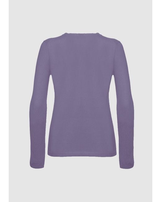 Malo Purple Cashmere And Silk Cardigan