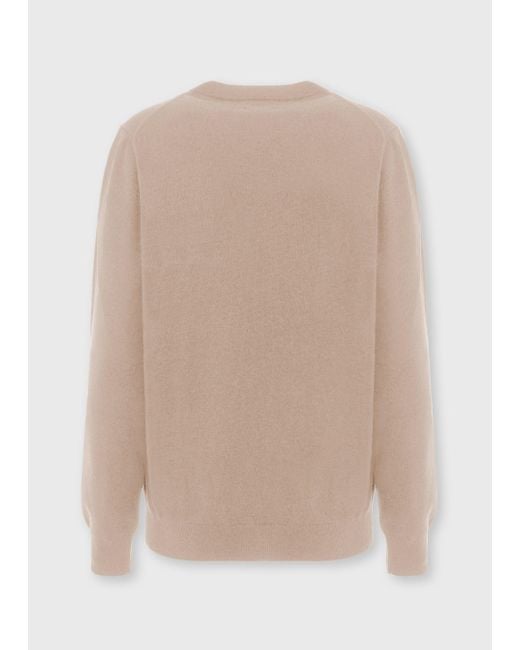 Malo Natural Cashmere Crewneck Sweater