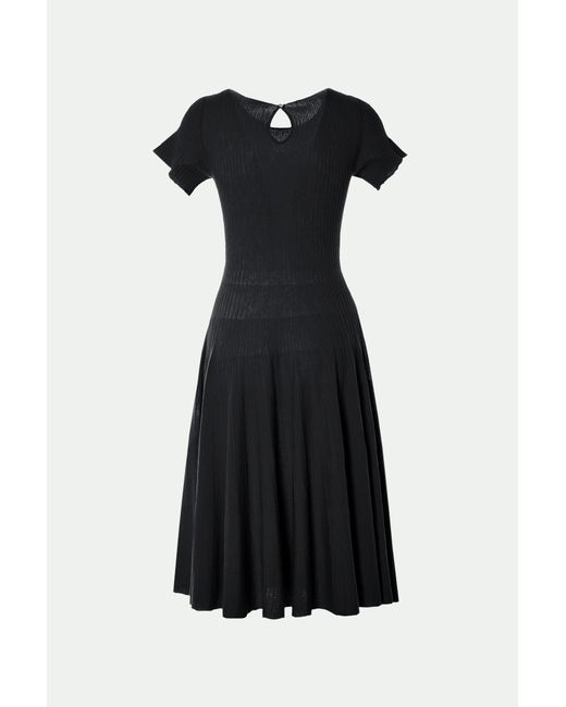 Malo Black Light Makò Cotton Dress