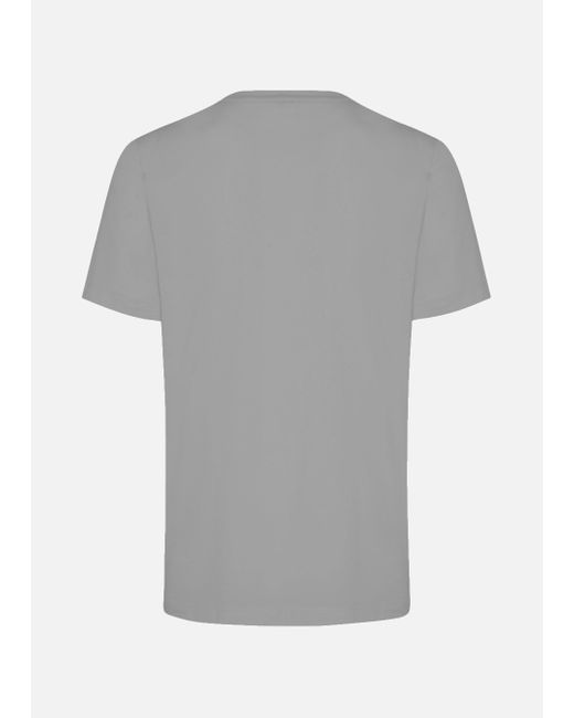 Malo Gray Stretch Cotton T-Shirt for men