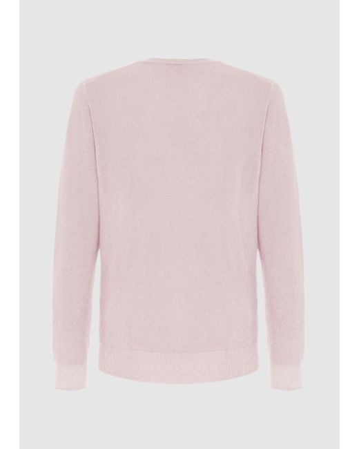 Malo Pink Cashmere And Silk Crewneck Sweater for men