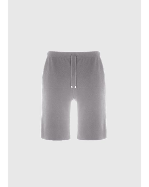 Malo Gray Cotton Bermuda Shorts for men