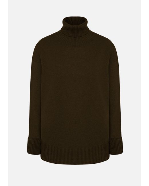Malo Green Cashmere Turtleneck Sweater