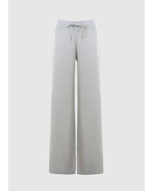 Malo Gray Cotton Trousers