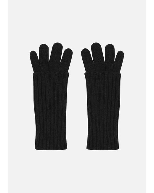 Malo Black Cashmere Gloves