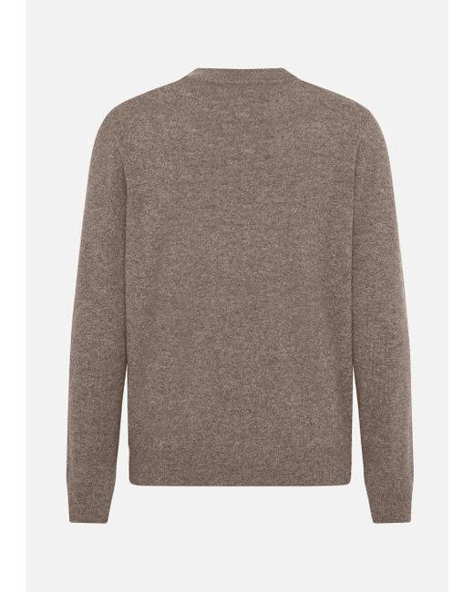 Malo Brown Cashmere Turtleneck Sweater for men