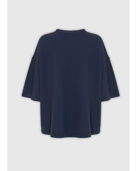 Malo Blue Cotton T-Shirt