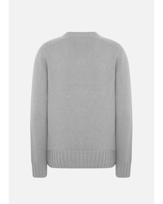 Malo Gray V-Neck Sweater