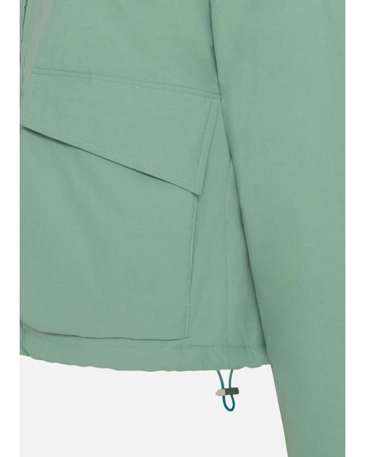 Malo Green Cotton Blend Jacket