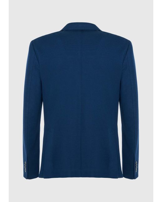 Malo Blue Cotton Jacket for men