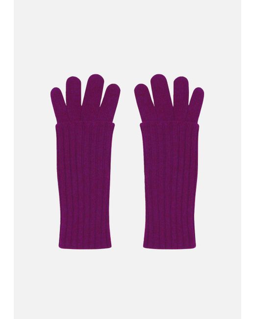 Malo Purple Cashmere Gloves